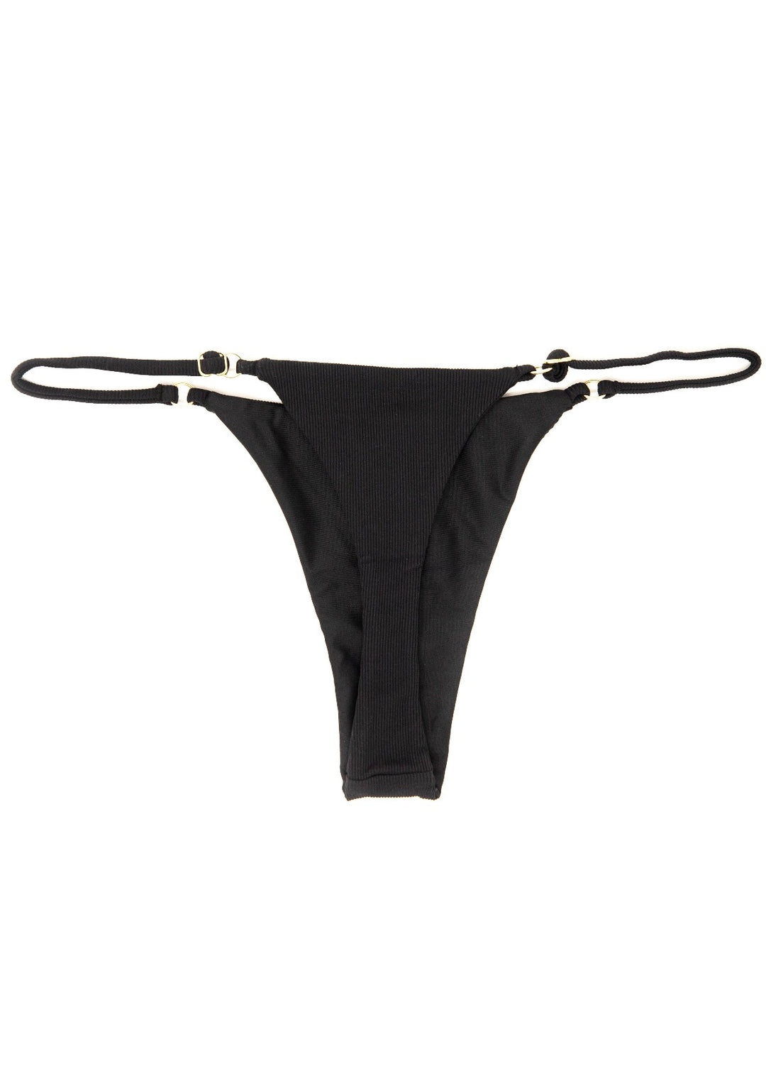 Sustainable Black Hawaii String Bikini Bottom