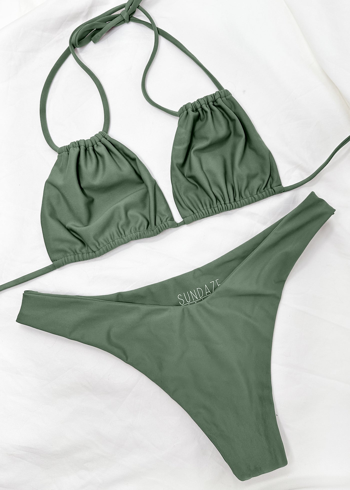 Green Triangle Hawaii Swimwear Top