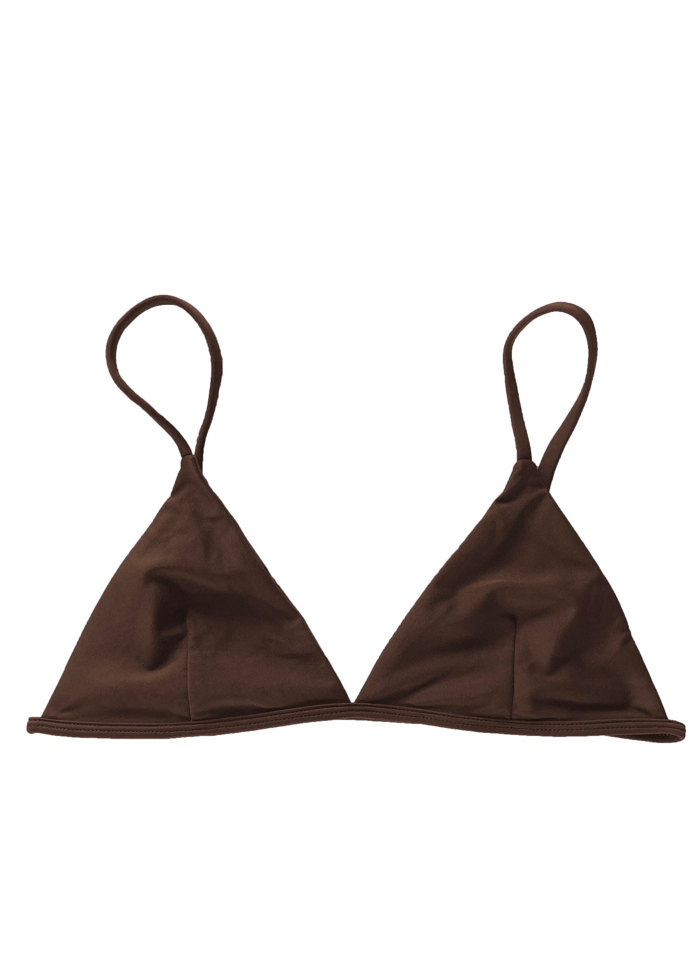Sustainable Brown Womens Bikini Top