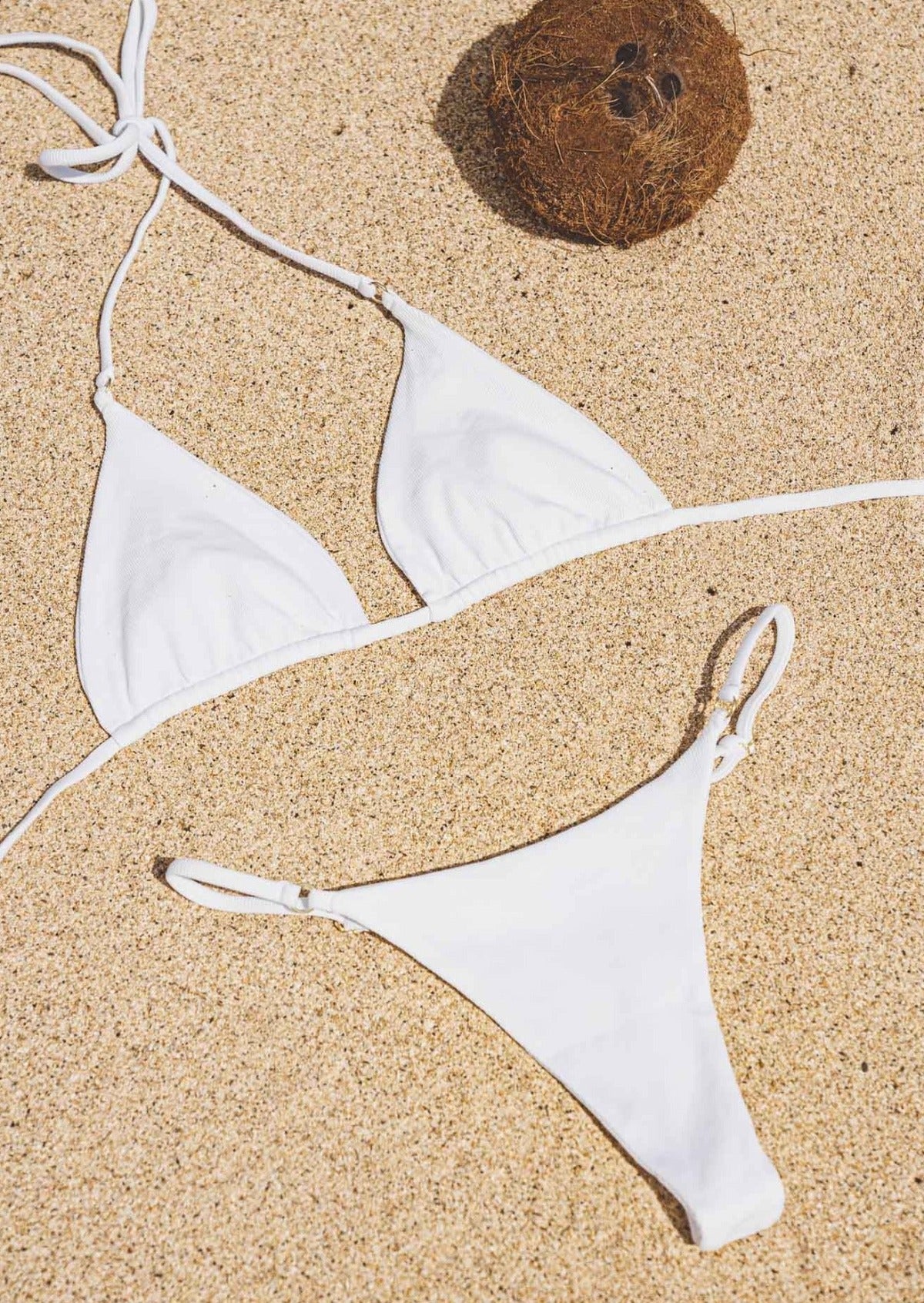 White Hawaii Eco Friendly Bikini Set