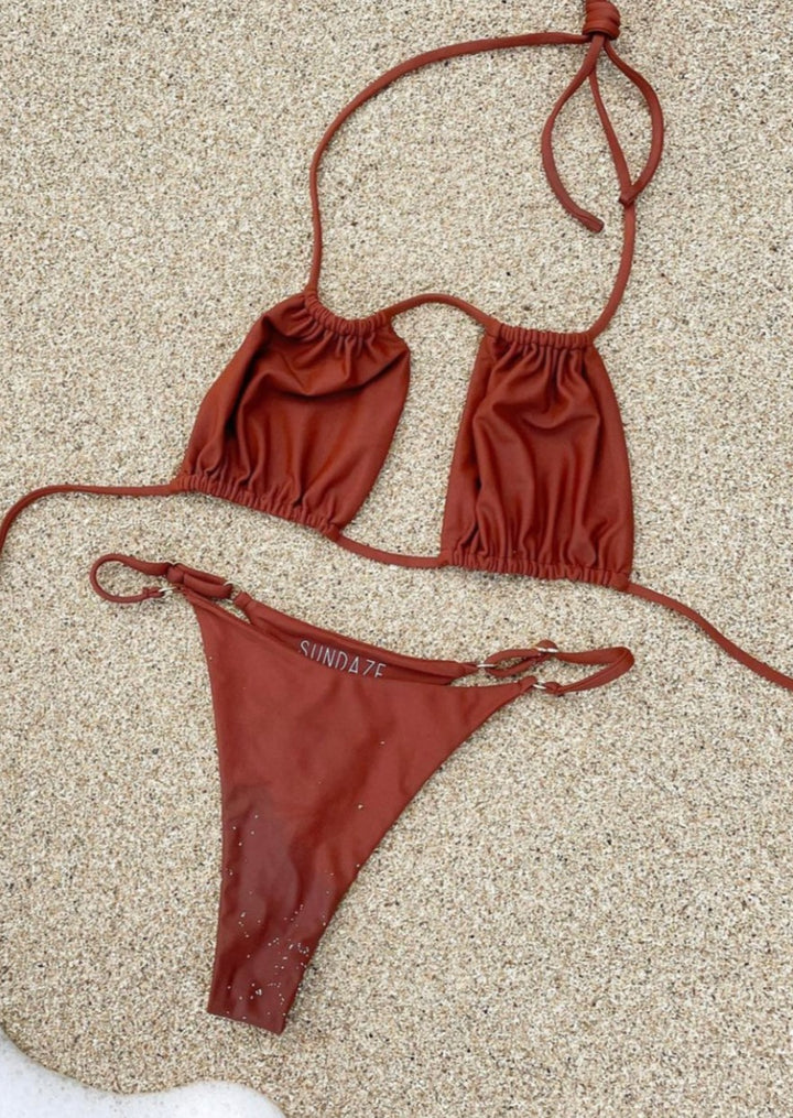 Hawaii Brand Terracotta String Bikini Bottoms