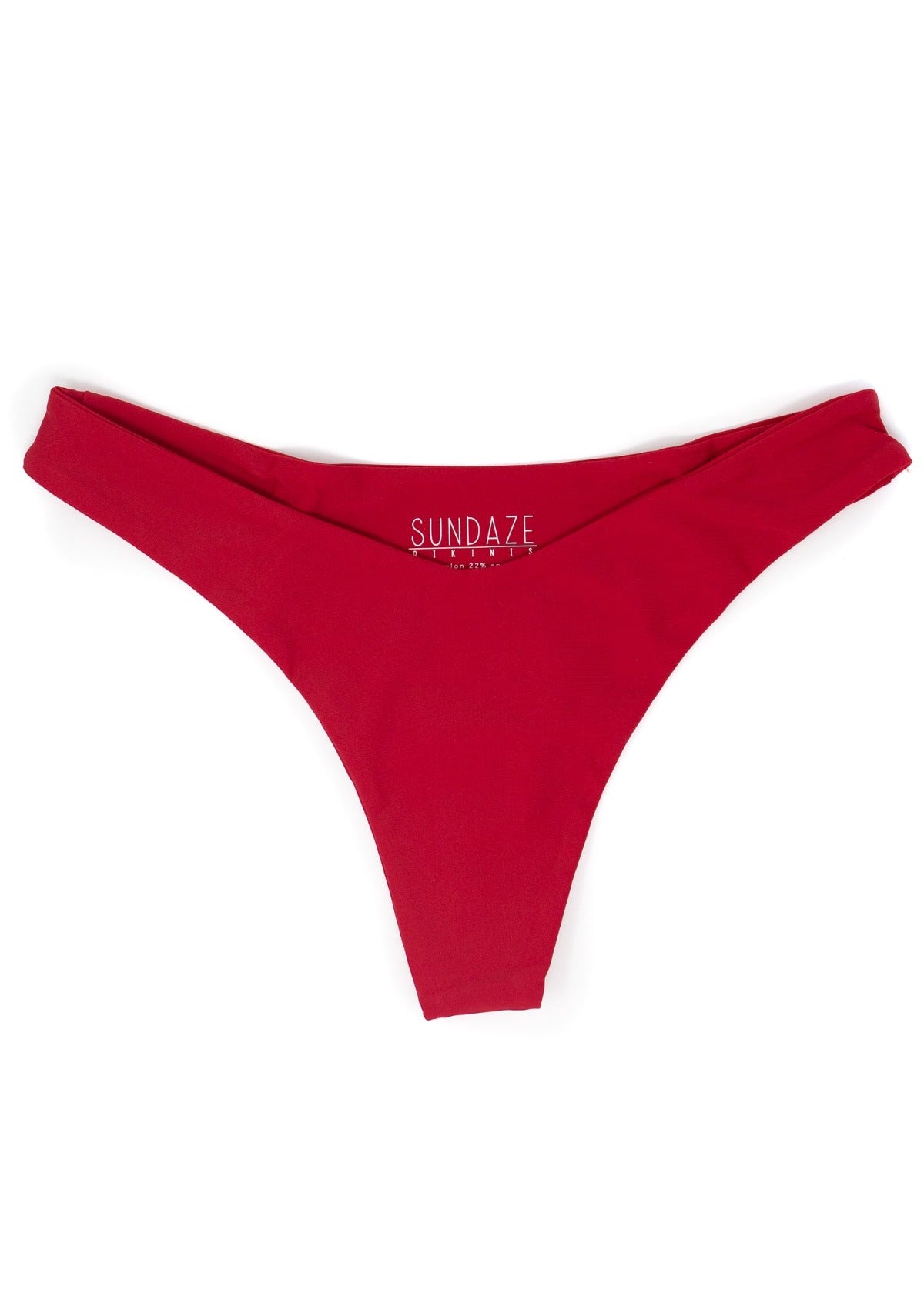 Red Sustainable Bikini bottoms
