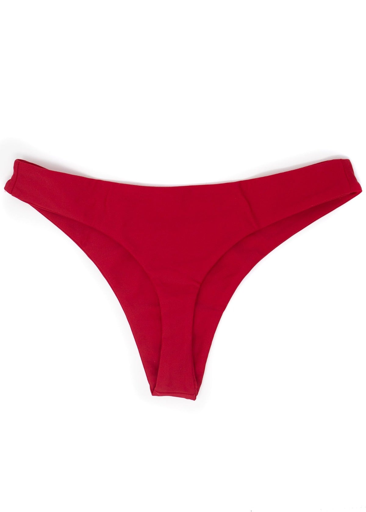 Hawaii sustainable red bikini bottoms