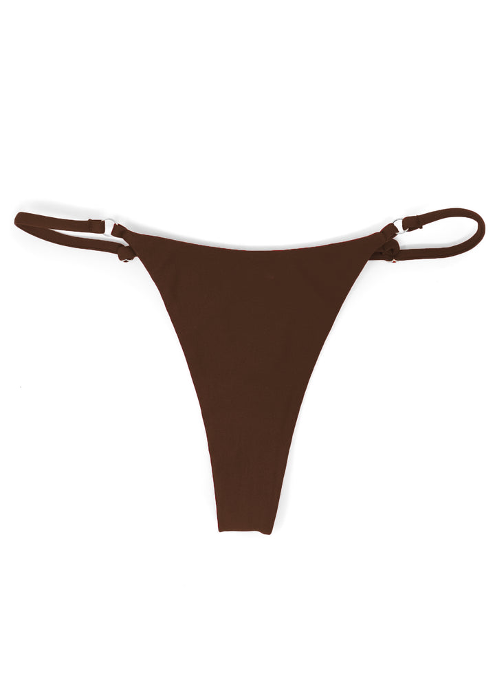 Brown String Bikini Bottoms