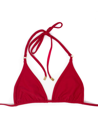 Red Hawaii Ecofriendly Triangle Bikini Top
